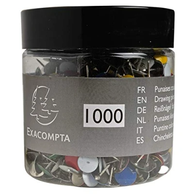 Immagine di Exacompta 14767E Spilli, 7.40 x 8 cm, Multicolore