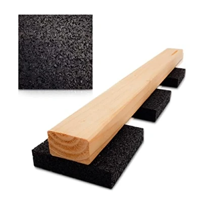 Immagine di My Plast Set di 400 tappetini in gomma resistenti all&#039;acqua per terrazze, e alle intemperie, 90 x 6 mm