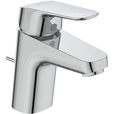 Immagine di Ideal Standard Rubinetto/miscelatore per lavabo ceraflex Metallo Asta di comando scarico G1 ¼, fissaggio da sotto, erogatore fisso, superficie: Cromo, B1708AA