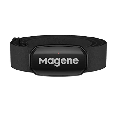 Immagine di Magene H303 Cardiofrequenzimetro Fascia toracica HRM Fitness Tracker IP67 Supporto impermeabile Bluetooth 4.2 e ANT+, compatibile Wahoo, Zwift, Strava, Elite HRV