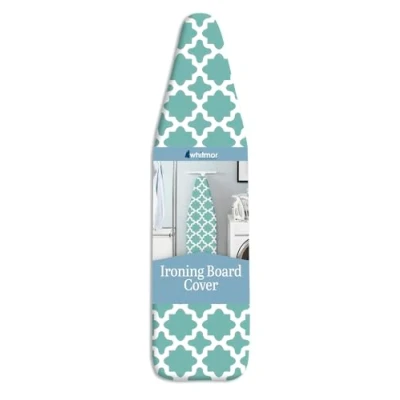 Immagine di Whitmor Copriasse da stiro deluxe e cuscinetto, cotone, turchese Concord, set di 1
