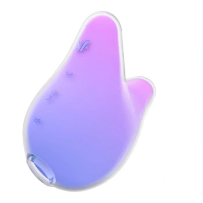 Immagine di Satisfyer Mermaid Vibes 9,5 cm Stimola il clitoride Onde di pressione a 11 intensità 12 programmi vibrazione Ricaricabile Impermeabile (IPX7), colore:violet