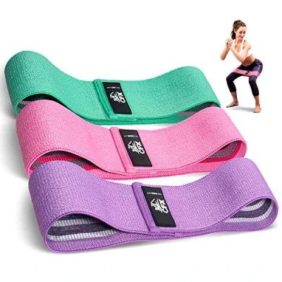 Immagine di CFX Elastici Fitness (Set di 3), Bande Resistenza con 3 Livelli Resistenza, Fasce Elastiche per Crossfit, Yoga, Pilates, Squats, Lunges, Stretching, Allenamento Forza