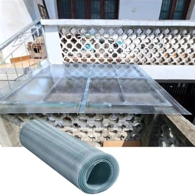 Immagine di Lastra in Policarbonato Pannelli Trasparenti Impermeabili Piastre per Serra,Resistente ai Raggi UV,Pensilina Tettoia Balcone Terrazza Esterno Giardino,con Viti,Personalizzabile (0.7 * 2m)