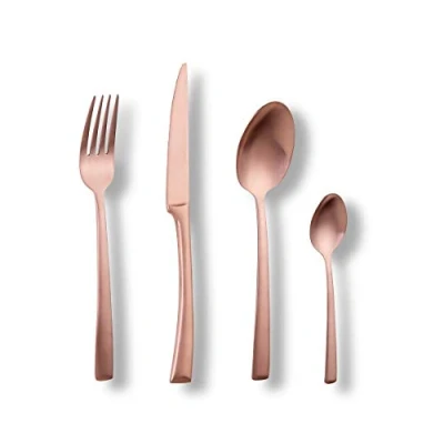 Immagine di ECHTWERK EW BS 1610 Avelino Posate da tavola 16 Pezzi, per 4 Persone, in Acciaio Inox 18/10, Argento