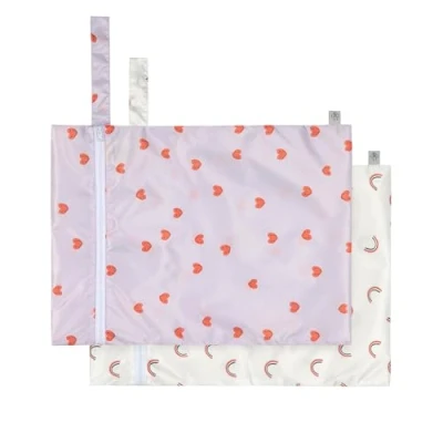 Immagine di LÄSSIG Borsa per l&#039;umido riutilizzabile 2 pz/Wet Bag Happy Rascals Heart