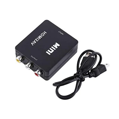 Immagine di Digital HDMI a Composito Video AV CVBS Adattatore Converter 720p/1080p (colore : Nero)