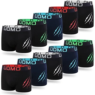 Immagine di L&amp;K Confezione da 10 Boxer Uomo Pantaloncini retrò in Cotone con Una varietà di Fantastici Motivi 1121 L