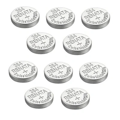Immagine di Renata 10 x orologi da polso batterie argento ossidato prodotto in Svizzera 0% mercurio durevole argento, 364 o SR621SW AG4