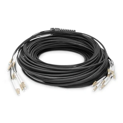 Immagine di Cavo Digitus DK 24338UE50BK BBB Fibra ottica [1x Spina LC/UPC 1x LC/UPC] 50/125 µ Multimode OM4 150 m