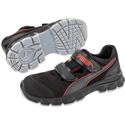 Immagine di PUMA Aviat Low ESD SRC 640891 43 scarpe di sicurezza S1P Taglia delle (EU): Nero, Rosso 1 pz.
