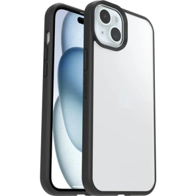 Immagine di Otterbox React Backcover per cellulare Apple iPhone 15 Plus Trasparente, Nero Carica induttiva