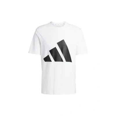 Immagine di adidas Uomo Essentials Big Logo Single Jersey Tee, White/Black, XS
