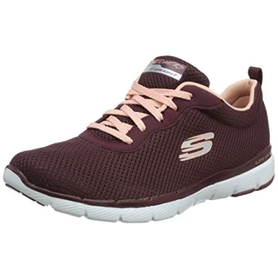 Immagine di Skechers Flex Appeal 3.0 First Insight, Sneakers Donna, Marrone Red Burgundy Mesh Pink Trim, 36 EU