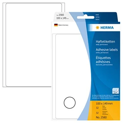 Immagine di Herma Multi purpose labels 100x149 white 32 pcs.