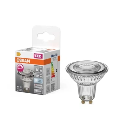 Immagine di OSRAM 4099854456954 Lampada riflettore a LED ERP E (A G) GU10 6.1 W Bianco freddo (Ø x A) 50.00 mm 1 pz.