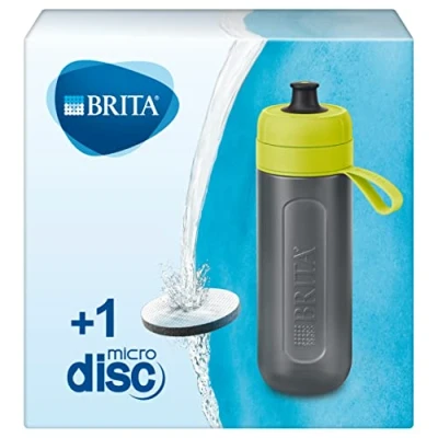 Immagine di Brita Filtro d&#039; acqua bottiglia, Polipropilene/LDPE/Silicone, Limone, 7.5 x 23 cm