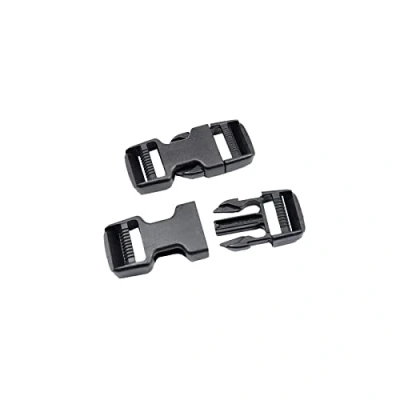Immagine di BAIWOAK Fibbie a sgancio rapido, larghezza 2,5 cm, confezione da 2 pezzi, di grado militare Duraflex Dual regolabile senza clip cucito, resistente fibbia ricambio per zaino, marsupio in nylon