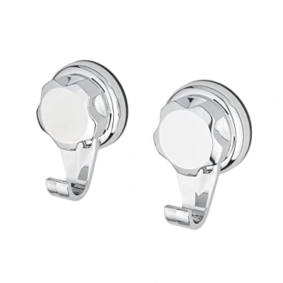 Immagine di Compactor RAN7815 Set di 2 Ganci Piccoli, Ventosa cromata 24H: TPU e ABS, S
