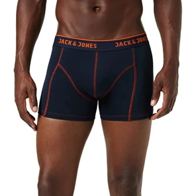 Immagine di JACK &amp; JONES JACSIMPLE TRUNKS NOOS, Boxer Uomo, Multicolore (Burnt Ochre), X Large