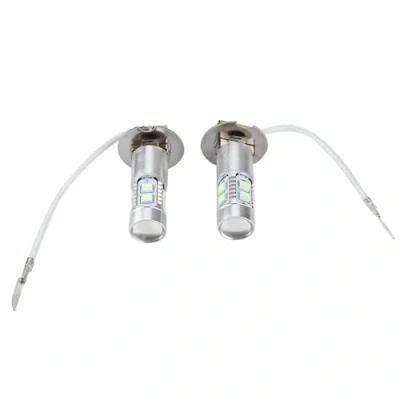 Immagine di lampadine per fari a LED, 2 pezzi 100W 1200LM 8000K Kit LED auto Fendinebbia Lampadina luce di marcia diurna H3