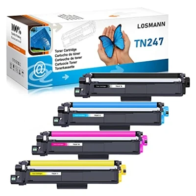 Immagine di LOSMANN 4x Toner compatibile per Brother TN 247 243 MFC L3770CDW L3750CDW HL L3230CDW L3210CW L3710CW DCP L3550CDW L3730CDN L3510CDW L3270CDW L3517CDW