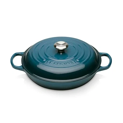 Immagine di Le Creuset Tegame basso Evolution in ghisa vetrificata, Rotondo, diameter 26 cm, Deep Teal, 21180266422430