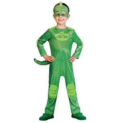 Immagine di amscan PJMASQUES Masks Costume Pj Mask Gekko (5 6 Anni), Multicolore, 5, 7AM9902957