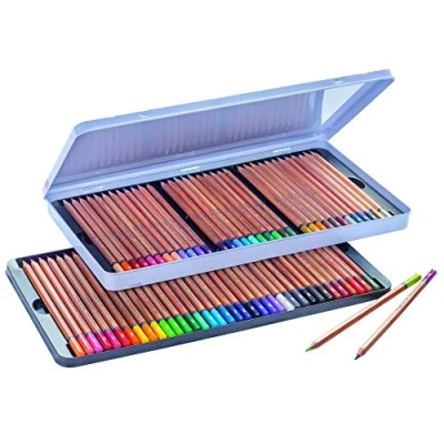Immagine di Bruynzeel Expression Set di 72 matite colorate in latta per disegno, libri da colorare adulti, bullet journaling