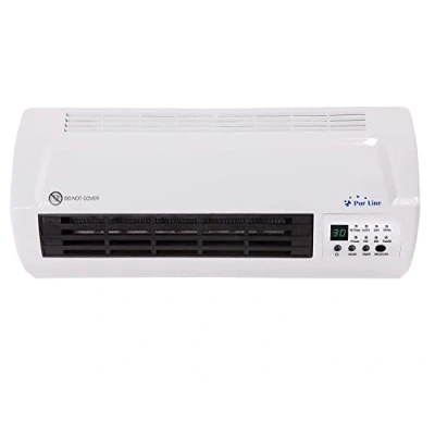 Immagine di PURLINE HOTI M50 Termoventilatore a muro Termoconvettore, Potente e Silenzioso Due livelli di riscaldamento regolabili 1000/2000 W