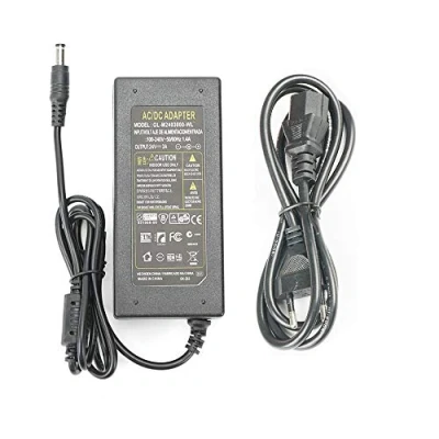 Immagine di Adattatore di Alimentazione 24V, 3A 72W Trasformatore per LED Striscia,Monitor TFT LCD,Videocamera Sorveglianza, DVD,Router