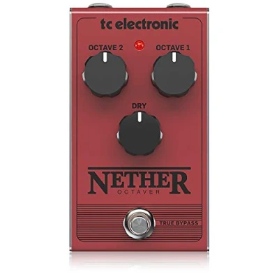 Immagine di TC Electronic NETHER OCTAVER Pedale dottava completamente analogico classico con 1 o 2 ottave sotto loriginale per aggiungere unestremità inferiore calda e profonda