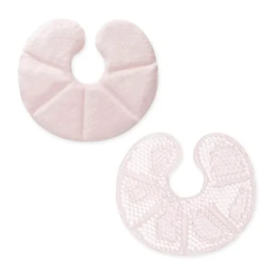 Immagine di Navaris Set 2x Cuscinetto Caldo/Freddo Sacchetto Impacco Hot &amp; Cold per Allattamento Seno Materno Supporto Tiralatte Foderine Poliestere Rosa