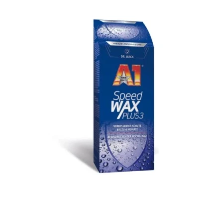 Immagine di Dr. Wack A1 Speed Wax Plus 3 cera per auto, 500 ml, cura di alta qualità, con carnauba, protezione a lunga durata e lucidità, adatta tutte le vernici, made in Germany