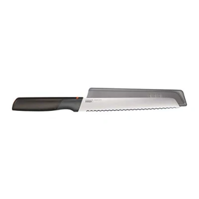 Immagine di Joseph 10533 Elevate Coltello da Pane 20,3 cm con poggiacoltello Integrato Arancio, Acciaio Inossidabile