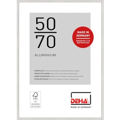Immagine di DEHA Design cornice in alluminio Boston, 50x70 cm, Argento
