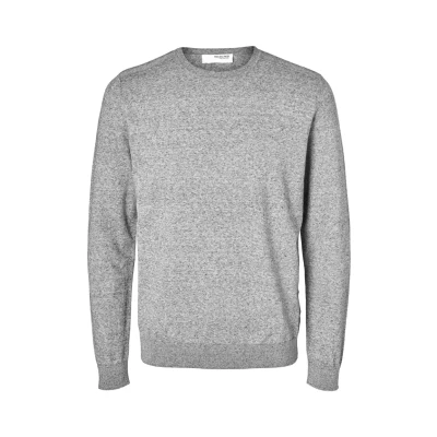Immagine di Selected Homme Slhberg CREW NECK Maglione, Uomo, Taglia: XL, Light grey melange