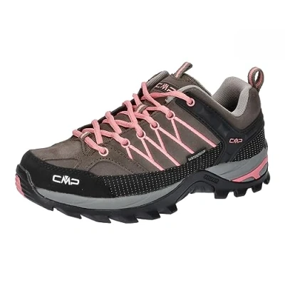 Immagine di CMP Rigel LOW Trekking Shoes WP Scarpa da hiking, Donna, Taglia: 36, Fango/pesca Pelle e tessuto