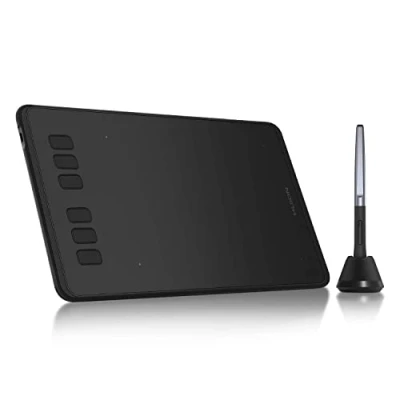 Immagine di HUION Inspiroy H640P tavoletta Grafica con Penna Senza Batteria, 8192 Livelli di Pressione 8 Tasti Express e 1 Digitale Supporto Supporta Windows, Mac Android.