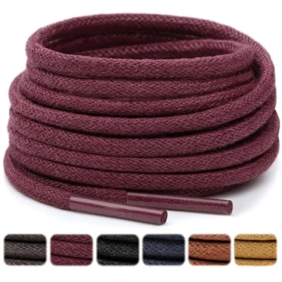 Immagine di Stepace Lacci per Scarpe Cerati [2 Paia] Stringhe Resistenti, 66 135cm Diametro 2.5 3mm Wine Red 135