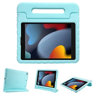 Immagine di ProCase Custodia Bambini per iPad 9 2021/Pad 8 2020/Pad 7 2019/iPad 10.2/iPad Pro 10.5 2017/ Air 3 2019, Rigida Antiurto con Kickstand, Leggera Protettiva Acqua