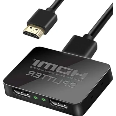 Immagine di CMYDKOL Splitter HDMI 1 in 2 Out, Hemer 4K 3D 1080P a per doppio monitor, 1x2 MacBook, Xbox, PS3/4, Roku Blu Ray Player