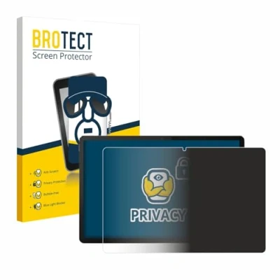 Immagine di brotect Pellicola Privacy per Lenovo Tab P12 2023 [Anti Spy, Protettiva Chiara, Blue Light Filter]