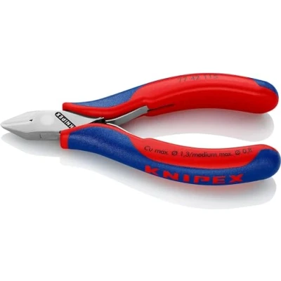 Immagine di Knipex Tronchese Laterale per Elettronica Rivestiti in Materiale Bicomponente 115 Mm (Confezione Self Service/Blister) 77 42 Sb
