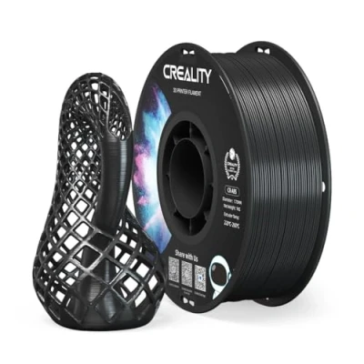 Immagine di Creality filamento TPU, 1,75 mm, per stampa 3D, alta elasticità, materiale adesivo morbido, elastico, 1 kg, nero