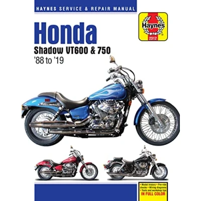 Immagine di Haynes Honda Shadow Vt600 &amp; Vt750 &#039;88 to &#039;19: Model History Pre Ride Checks Wiring Diagrams Tools and Workshop Tips