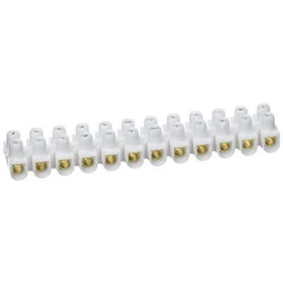 Immagine di Legrand LEG98421 Terminale Nylbloc 41, 2 viti per terminale, 6 mm, bianco