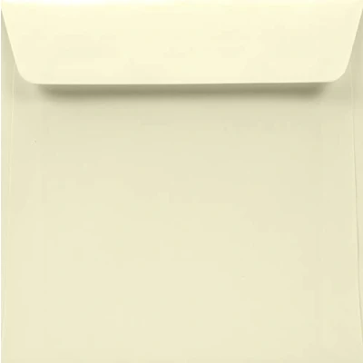 Immagine di Netuno 250 buste lettere avorio quadrate 170x 170 mm 120g Lessebo Smooth Ivory ecologiche per matrimonio inviti battesimo compleanno comunione biglietti di auguri cream envelope