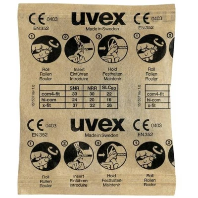 Immagine di uvex 2112087 x fit Tappi per le orecchie 37 dB usa e getta EN 352 2 100 Paio/a