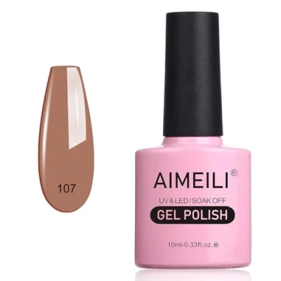 Immagine di AIMEILI Smalto Semipermente per Manicure Smalti Unghie in Gel Soak Off UV LED Stella Anethum (107) 10ml